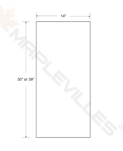 RTA 30"W x 39"H Kitchen Wall Cabinet with Double Doors and Two Shelves in Snow White Inset Shaker
