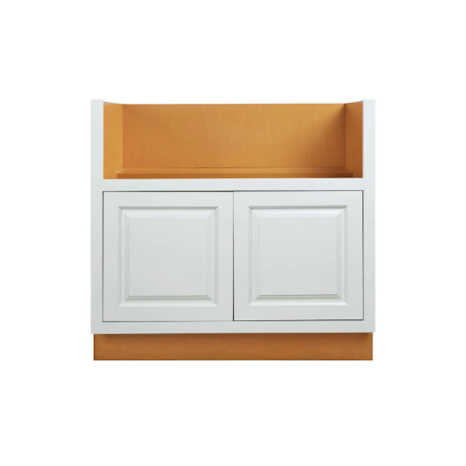 RTA 33"W Kitchen Farmhouse Sink Base Cabinet with Double Doors in Vintage White Inset Raised Panel