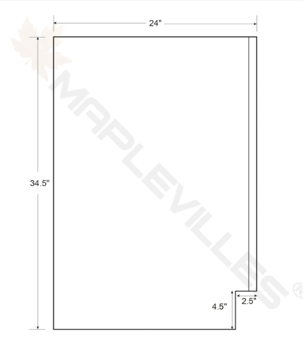 RTA 33"W Kitchen Sink Base Cabinet with Double Doors in Tuscan Grey Inset Shaker