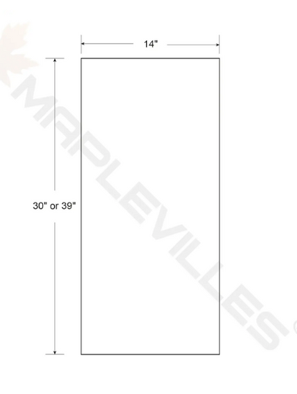RTA 33"W x 39"H Kitchen Wall Cabinet with Double Doors and Two Shelves in Tuscan Grey Inset Shaker
