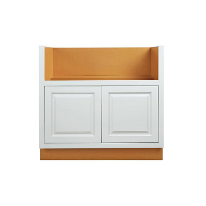 RTA 36"W Kitchen Farmhouse Sink Base Cabinet with Double Doors in Vintage White Inset Raised Panel