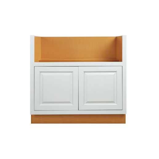 RTA 36"W Kitchen Farmhouse Sink Base Cabinet with Double Doors in Vintage White Inset Raised Panel