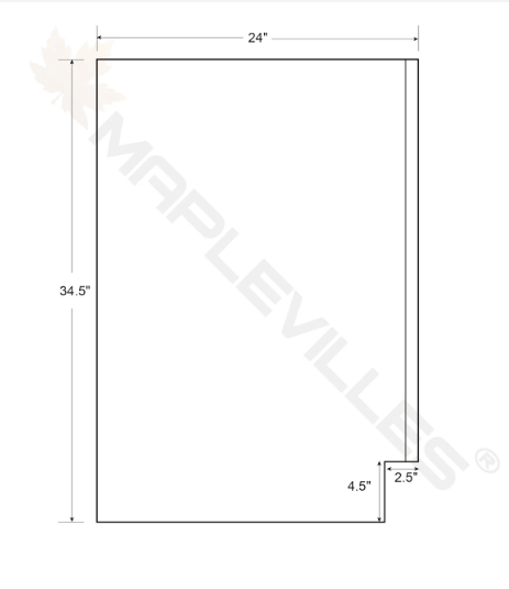RTA 42"W Kitchen Base Blind Corner Cabinet with One Door and One Drawer in Snow White Inset Shaker