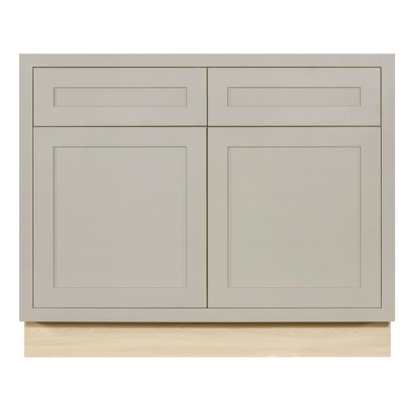 Sink base cabinet with double doors at 42"W in Tuscan Grey