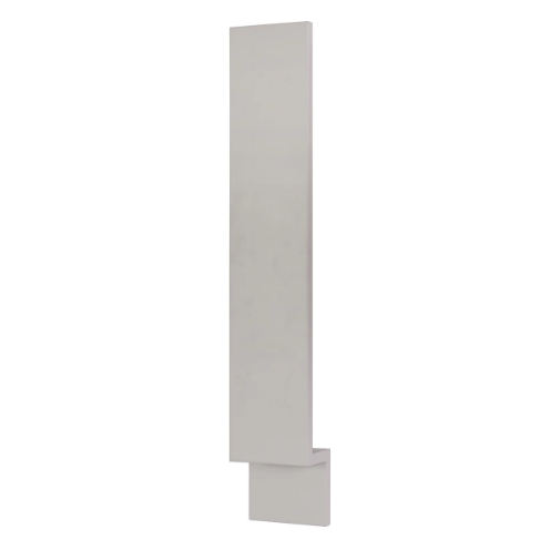 6"W x 34.5"H base filler, Tuscan Grey with inset Shaker fronts