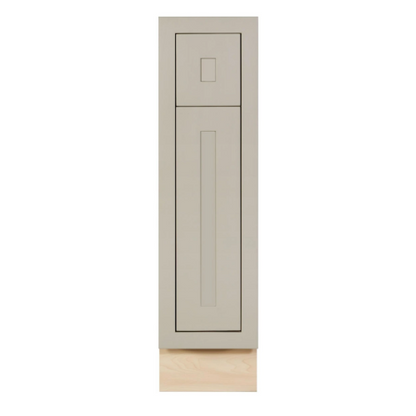 RTA 9"W Kitchen Base Cabinet with One Door and One Drawer in Tuscan Grey Inset Shaker