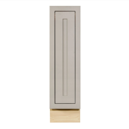 RTA 9"W Kitchen Base Spice Rack Cabinet with Three Tiers in Tuscan Grey Inset Shaker