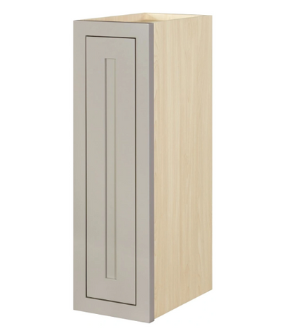 RTA 9"W x 30"H Kitchen Wall Cabinet with Single Door and Two Shelves in Tuscan Grey Inset Shaker