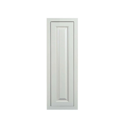RTA 9"W x 30"H Kitchen Wall Cabinet with Single Door and Two Shelves in Vintage White Inset Raised Panel