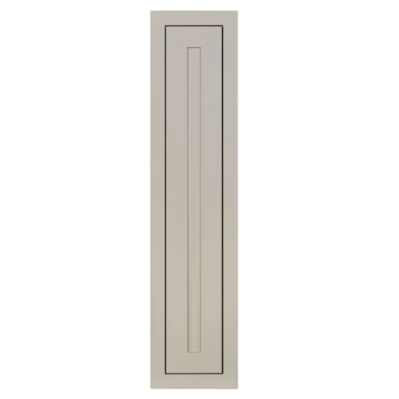 RTA 9"W x 39"H Kitchen Wall Cabinet with Single Door and Two Shelves in Tuscan Grey Inset Shaker