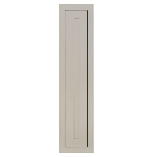RTA 9"W x 39"H Kitchen Wall Cabinet with Single Door and Two Shelves in Tuscan Grey Inset Shaker