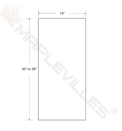 RTA 9"W x 39"H Kitchen Wall Cabinet with Single Door and Two Shelves in Tuscan Grey Inset Shaker