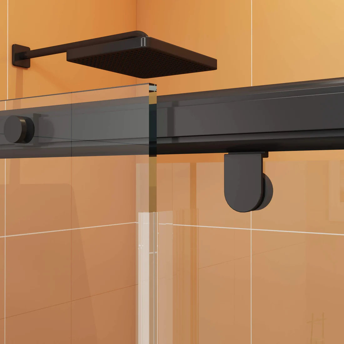 Cassius Single Sliding Frameless Soft Close Showe Door
