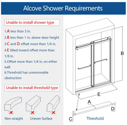 Cyrus Frameless Double Sliding Shower Door