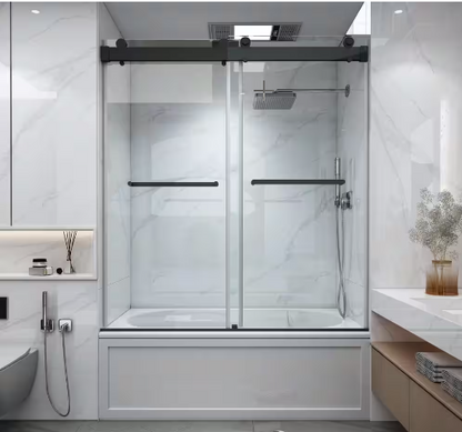 Cyrus Frameless Double Sliding Shower Door