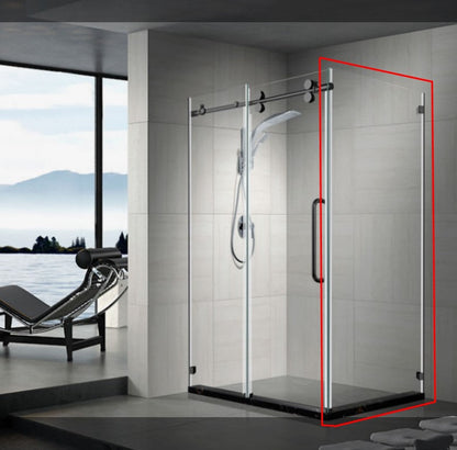 Xerxes Frameless Single Sliding Shower Door
