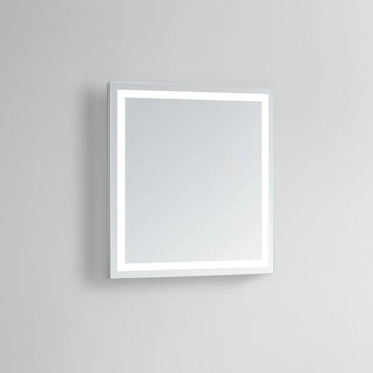 Aura Frameless LED Mirror, wall mounted frameless rectangular LED mirror