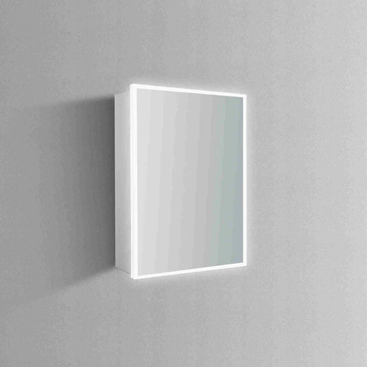 Cassini I Frameless LED Mirror Medicine Cabinet, rectangular frameless LED mirrored medicine cabinet