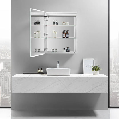 Cassini I Frameless LED Mirror Medicine Cabinet