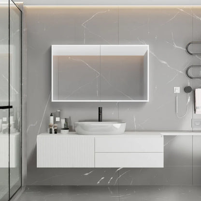 Cassini II Frameless LED Mirror Medicine Cabinet