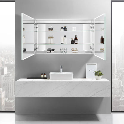 Cassini II Frameless LED Mirror Medicine Cabinet