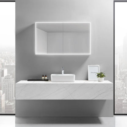 Cassini II Frameless LED Mirror Medicine Cabinet