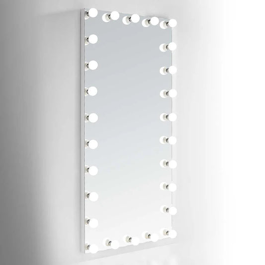 Constellation Frameless LED Mirror, wall mounted frameless rectangular LED mirror