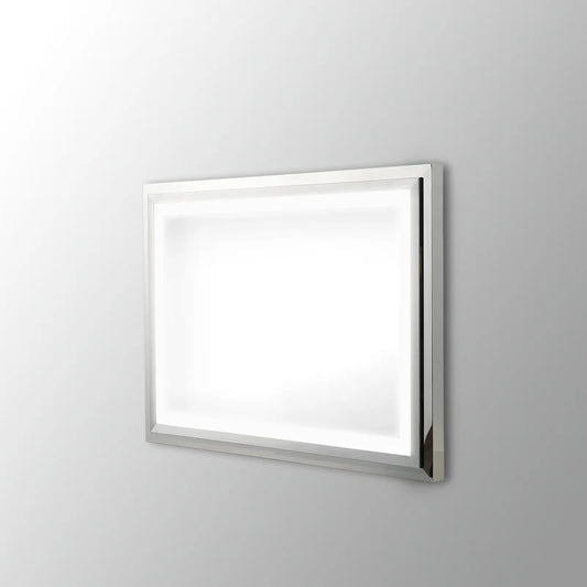 Eclipse Framed LED Mirror, framed rectangular LED mirror, wall mounted