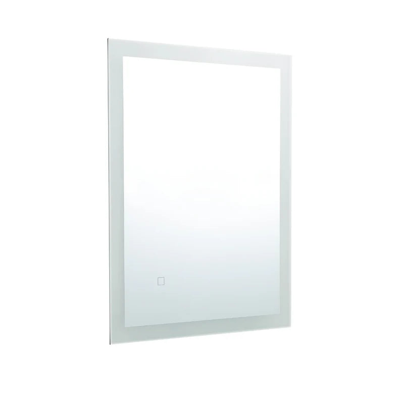 Equinox Frameless LED Mirror, frameless rectangular wall mirror with anti-fog