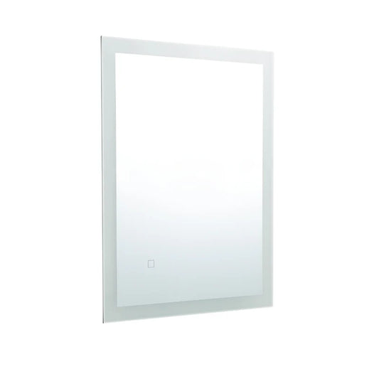 Equinox Frameless LED Mirror, frameless rectangular wall mirror with anti-fog