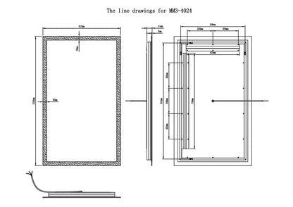 Linea Frameless LED Mirror