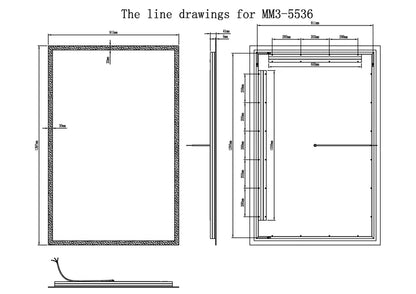 Linea Frameless LED Mirror