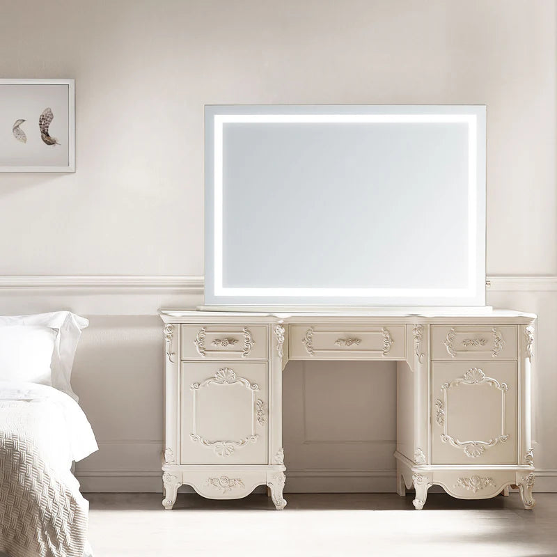 Lumen Frameless LED Mirror, rectangular frameless LED wall mirror