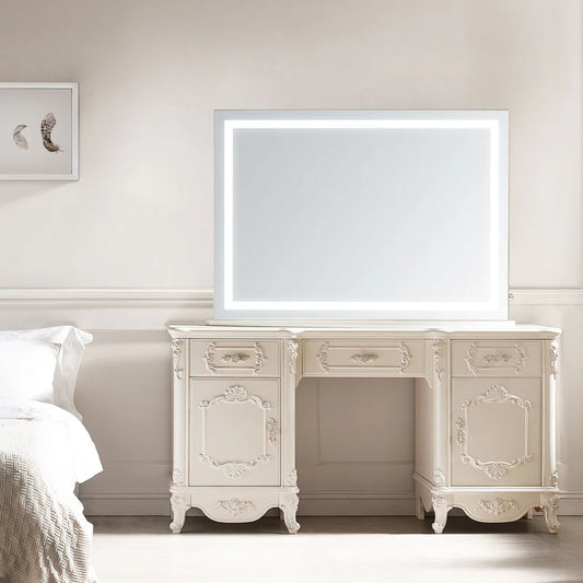 Lumen Frameless LED Mirror, rectangular frameless LED wall mirror