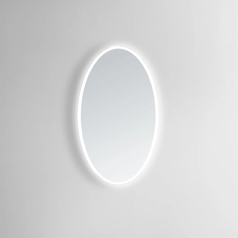 Modern Aurora Frameless LED Mirror, frameless round LED mirror, wall mounted with anti-fog