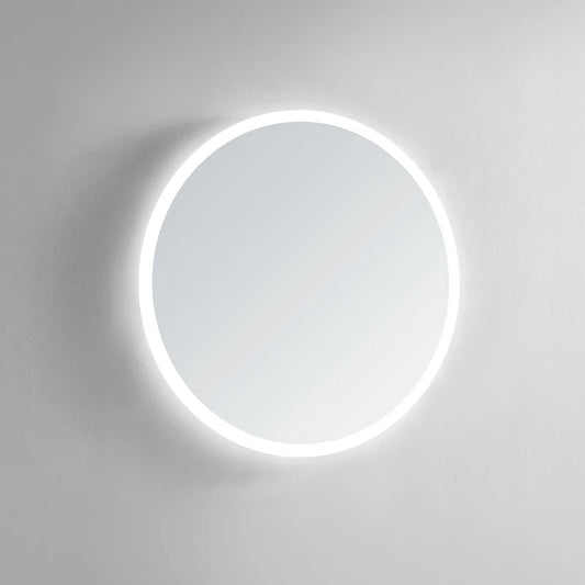 Modern Luna Frameless LED Mirror, wall mounted round frameless mirror