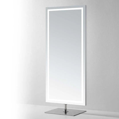 Nova Frameless LED Mirror, floor standing rectangular frameless LED mirror