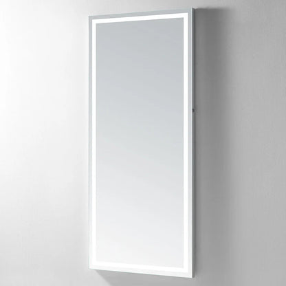 Reeva Frameless LED Mirror, wall mounted rectangular frameless mirror