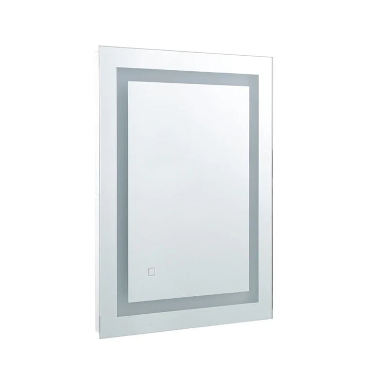 Zenith Frameless LED Mirror, wall mounted frameless rectangular LED mirror with anti-fog