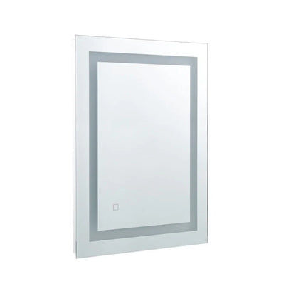 Zenith Frameless LED Mirror, wall mounted frameless rectangular LED mirror with anti-fog