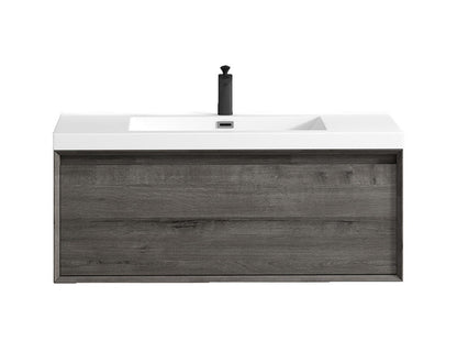 Bella 42" Wall Mounted Bathroom Vanity with Reinforced Acrylic Integrated Sink Top
