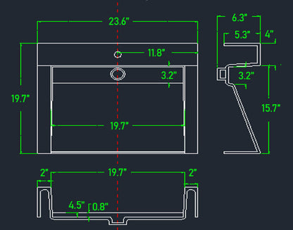 Bethany 24" Freestanding Bathroom Vanity with Reinforced Acrylic Integrated Sink Top