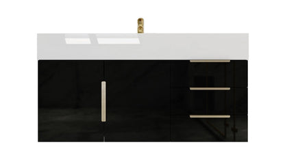 Bethany 42" Wall Mounted Bathroom Vanity with Reinforced Acrylic Integrated Sink Top