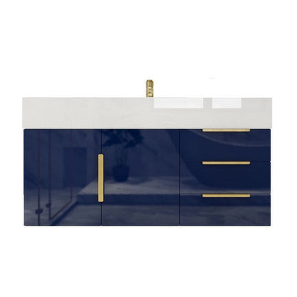 Bethany 42" Wall Mounted Bathroom Vanity with Reinforced Acrylic Integrated Sink Top