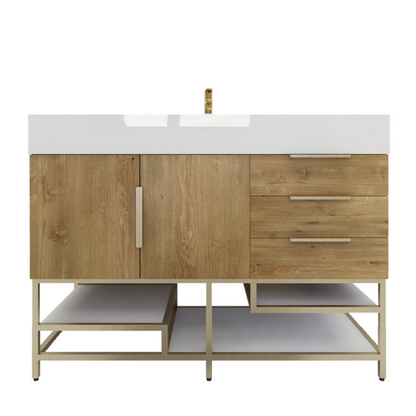 Bethany 48" Freestanding Bathroom Vanity with Reinforced Acrylic Integrated Sink Top