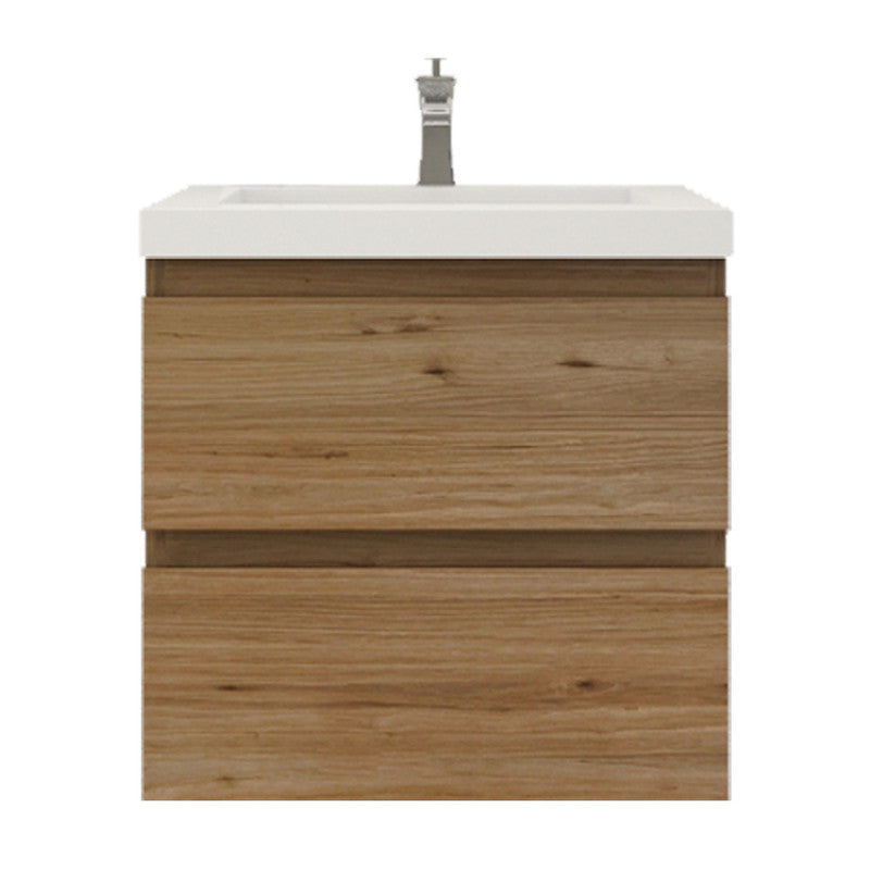 Bohemia Lina 24" Wall Mounted Bathroom Vanity with Reinforced Acrylic Integrated Sink Top