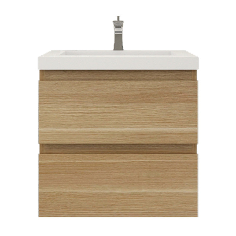 Bohemia Lina 24" Wall Mounted Bathroom Vanity with Reinforced Acrylic Integrated Sink Top