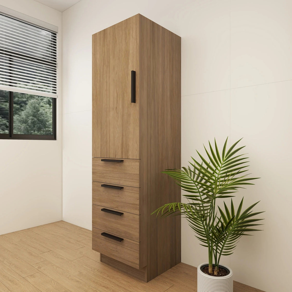 Carla 20 inch freestanding linen cabinet