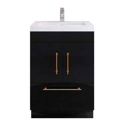 Elsa 24" Freestanding Bathroom Vanity with Reinforced Acrylic Integrated Sink Top