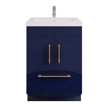 Elsa 24" Freestanding Bathroom Vanity with Reinforced Acrylic Integrated Sink Top